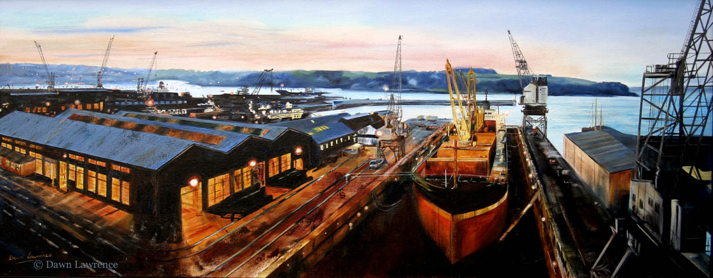 twilight over ther river Fal