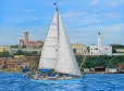 Modern yachts 